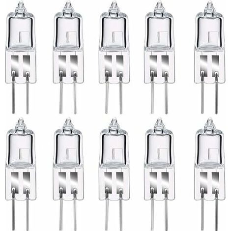 Déstockage Lot De 8 Ampoule Halogene G4, Ampoule G4 Blanc Chaud 12v 20w, 2800k, 240lm, Intensité Variable, Lampehalogene G4, Lampe À Capsule Transparente Pour Puck Light, Lustre Pas De Scintillement
