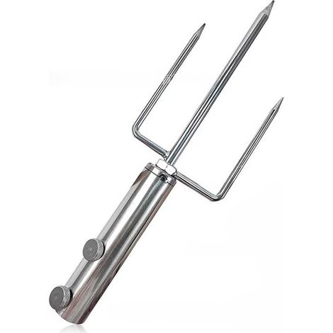 Supporto per ombrellone con picchetto da terra, colore argento (1/5)