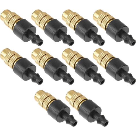 Irrigation Drippers 12Set for Gardeners Adjustable Spray Nozzle with 4/7 Barb Connection Technology (1/3)