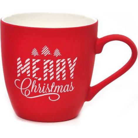 Tazza di natale in porcellana floccata 350 ml decorazione natalizia -Modello 1 (1/4)