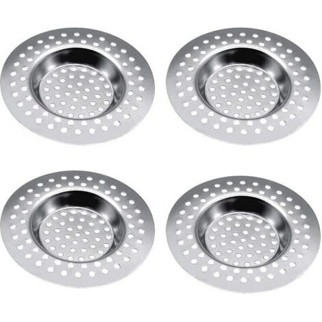 Tappo filtro per lavello, confezione da 4 tappi filtro per lavello da cucina in acciaio inox, tappo filtro per lavello, tappo filtro per lavello per cucina, vasca da bagno, lavabo