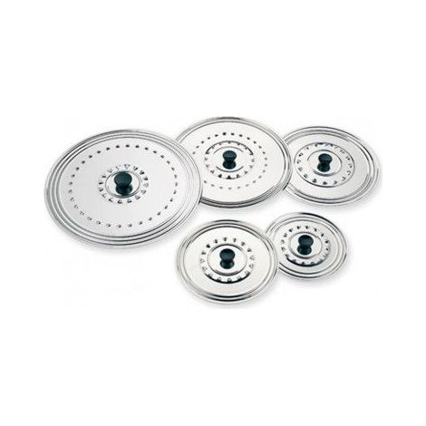 ILSA Tapas de acero inoxidable para sartenes de distintos diámetros de Ø44cm a Ø52cm color cromo