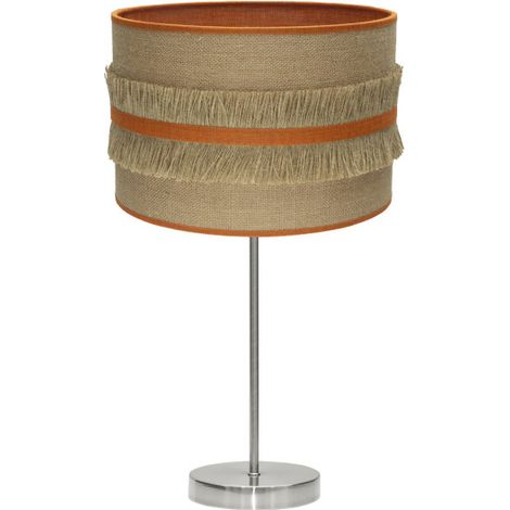 Grand natalia Tischleuchte 1xe27 nickel/satin-orange 62x30x30 cm (1/2)