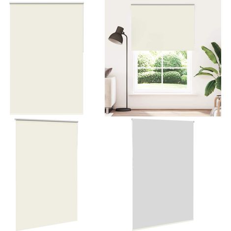 vidaXL Verdunkelungsrollo Cremeweiß 160x210cm Stoffbreite 156,6cm (1/5)