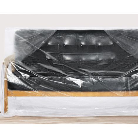 (2x Housse de Meubles – Sac de déménagement Anti-poussière pour canapé, boits de déménagement (1/4)