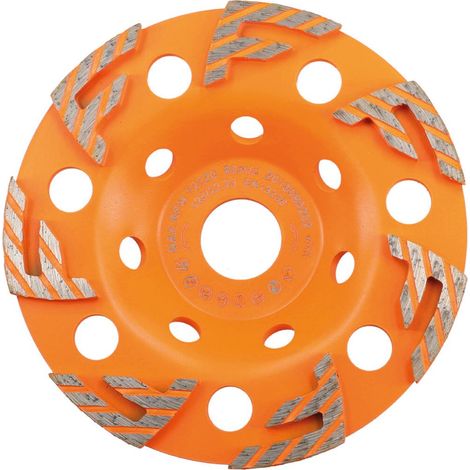 Diamantschleiftopf FAST GRINDER 125x22,23mm Diamanttopfschleifer Schleifscheibe F-Segment Beton Estrich Granit (1/5)