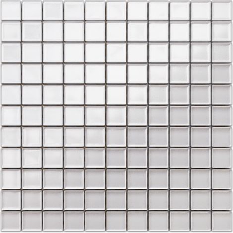 Mosaik für Badezimmer Küche aus Glas 30 x 30 cm - Pole North Snow (1/4)