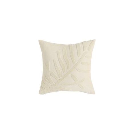 Lot de 2 Taies d'Oreiller Brodées Fleur de Jardin 45x45cm, Housses de Coussin Élégantes pour Salon, Chambre et Maison Beige (1/4)
