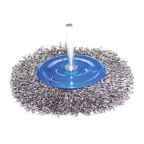 Cepillo para platos con vástago de 120 mm x 6 mandriles