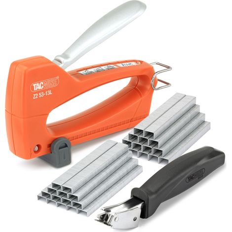 Tacwise 1776 Z2 53-13L Graffatrice Leggera con 4000 Punti e Levapunti ECO, Utilizza Punti Tipo 13 e 53 da 4 mm a 8 mm (1/4)