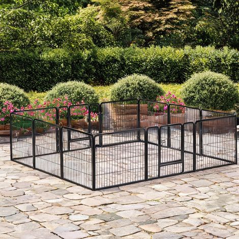 Barrière pour chien grau en stahl 80 x 1,5 x 60 cm (1/5)