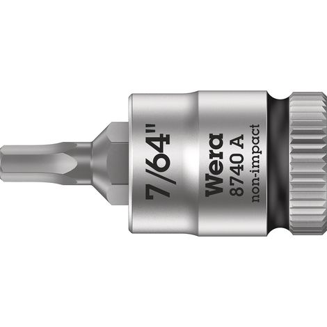 Zyklop vaso de punta con arrastre de 1/4 8740 A Hex-Plus 7/64 x 28 mm - Wera (1/4)