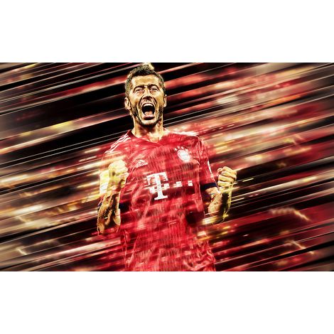 Papier peint panoramique Football - Joueur de Foot - 130 cm x 81 cm (1/2)