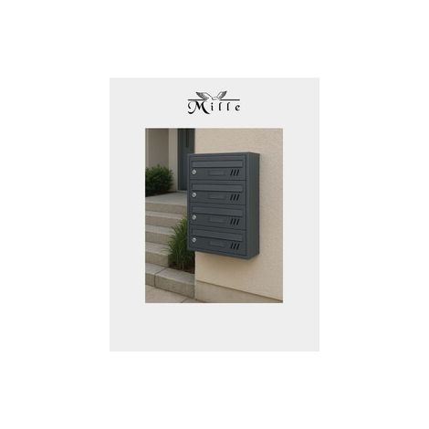 CASSETTA CONDOMINIO SOFIA 4 POSTI ANTRACITE