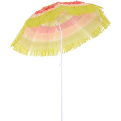 Ombrellone Hawaiano Portatile, Tettuccio Ø160cm, Impermeabile