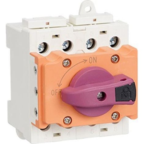 Interrupteur Sectionneur Solaire PV DC 1200V 32A avec Poignée Rotative pour Dispositif Solaire (1/5)