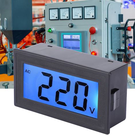 YB5135DB AC80500V Zweidraht-Digitalvoltmeter mit LCD-Anzeige, Spannungsanzeige, Einbaumessgerät, Spannungsmonitor, Tester (1/5)
