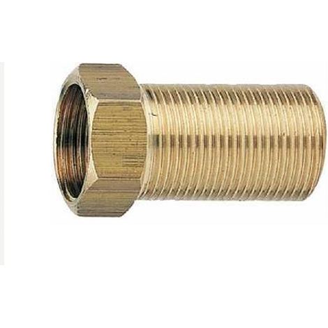 Sanitaire-Distribution – Raccord laiton mâle et femelle rallongé 15X21 – Filetage 15mm – Pour plomberie à visser – Raccords Thermador