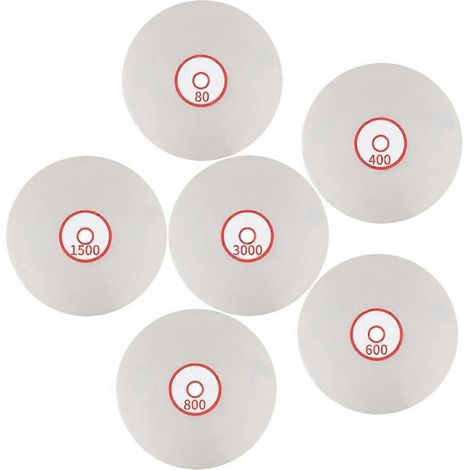 Diamantpolierscheiben-Set, 6-teilig, 6-Zoll-Diamant-Flachschleifscheibe