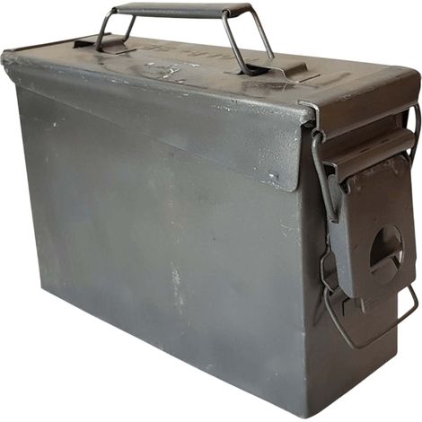 Caja de municiones, caja decorativa retro envejecida