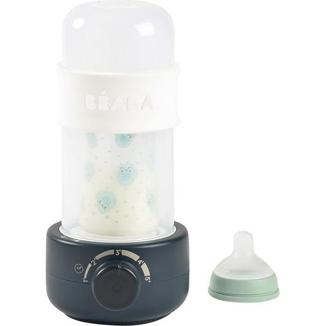 chauffe-biberon stérilisateur 3 en 1 vapeur douce babymilk second béaba bleu nuit