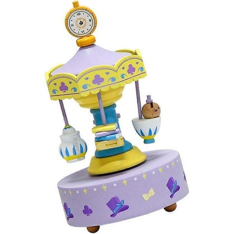 Élégante boîte à musique en bois Merry, tournante, décorative de Noël, cadeau idéal pour la maison. (1/4)