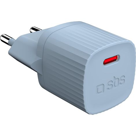 Chargeur avec matériaux recyclés, Port USB-C, 25 Watts, Prise européenne, éco-Responsable, idéal pour Smartphones Android, Tablette, écouteurs, Enceinte, Montre connectée (1/2)