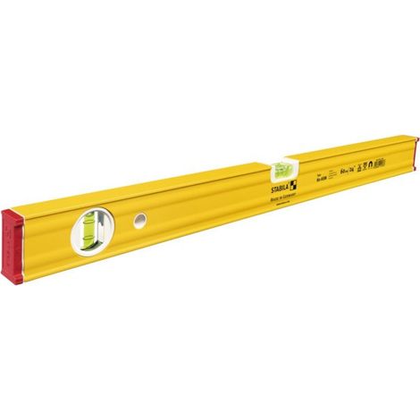STABILA Wasserwaage 80 ASM 120cm Alu.gelb ± 0,5 mm/m - 19181