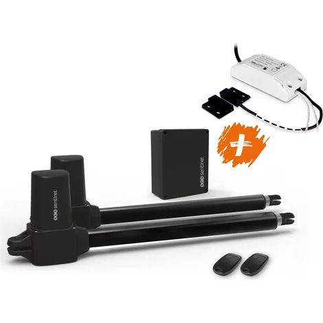 Scs Sentinel – Kit de motorisation de portail SimplyOpen 1+ – Pour portails jusqu'à 4m et 300kg – Module connecté WifiGate – Télécommandes incluses
