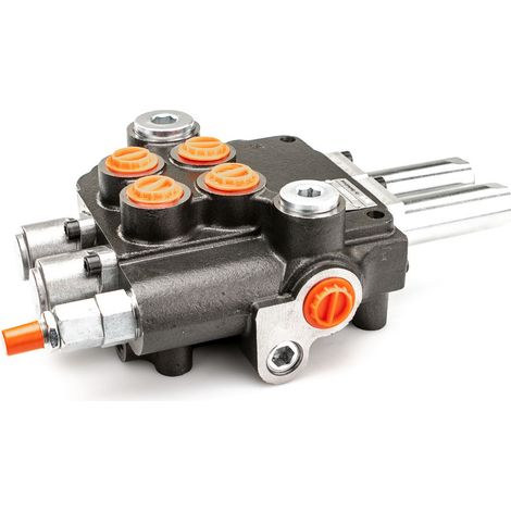 DISTRIBUIDOR HIDRÓNICO DE DOS CILINDROS 80L CABLES DE CONTROL CON JOYSTICK 2P80 1A1A1 GV1 - 11 (1/5)