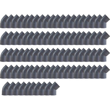 90 Coudes PVC 45° Femelle/Femelle Ø50 - First Plast (1/5)