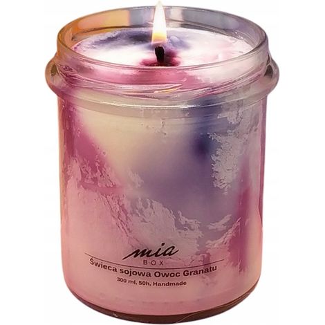 Candela di soia marmorizzata al melograno 240 g