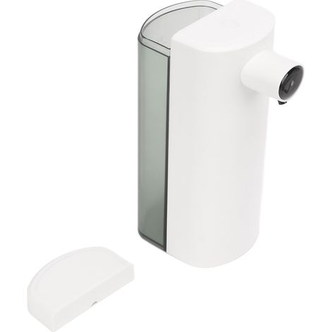 Distributeur de savon automatique 350 ml, design minimaliste classique, petit distributeur de savon sans contact, distributeur de savon à capteur intelligent, rechargeable (batterie intégrée). (1/5)