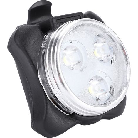 Lampe frontale de vélo étanche en plastique USB avec support de lampe frontale. (1/5)