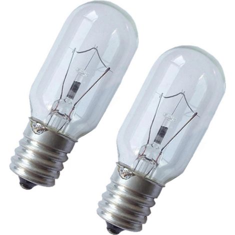 Lot de 2 ampoules E17 pour four, résistantes aux hautes températures, en verre, pour micro-ondes et plaques de cuisson. (1/5)