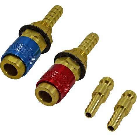 Eau refroidi et adaptateur à gaz Raccord de connecteur rapide pour Tig Welding Torch 2pk (1/5)