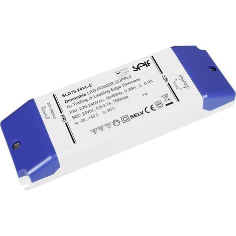 self-electronics SLD75-24VL-E trasformatore LED dimmerabile 75 W (1/2)