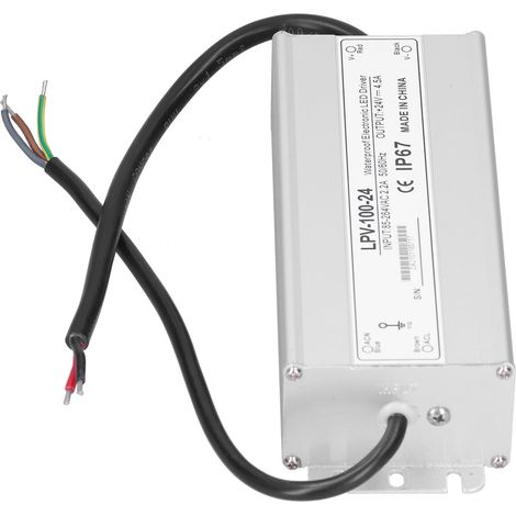 Schaltnetzteil Wasserdichter elektronischer LED-Treiber mit einem Ausgang DC24V 100W LPV‑100‑24 (1/5)