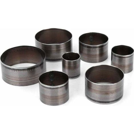 Emporte Piece Cuir Rond - 7pcs Outils de Coupe Cuir Trou Creux Emporte-Pièce - Ensemble de poinçons en Cuir à Main - Découpeur Cuir Meurt Circulaire - Moule de découpage meurent Maroquinerie (1/4)