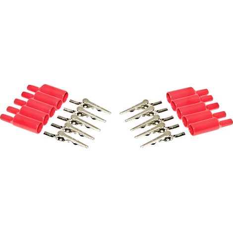 Mueller Electric BU-P2240-2 Krokodilklemme Rot  Länge: 54.61 mm 1 Set