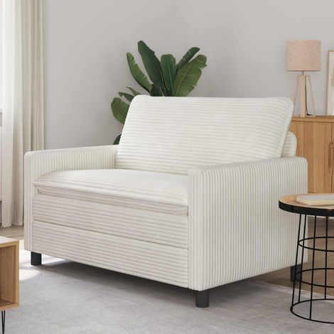 Sofá Crema 126 x 81 x 87,5 cm Poliéster