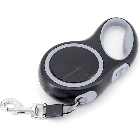 Laisse rétractable pour Chien 8M,Laisse Enrouleur pour Gros Chien,Laisse Chien Enrouleur,Laisse de Dressage Automatique pour Chien jusqu'à 110 lb/50 kg, Gris MNS (1/4)