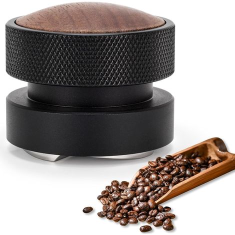 Distributeur et Tasseur à Café de 51 mm, Outil à Espresso à Double Tête avec Profondeur Réglable – Niveleur de Café Professionnel et Tasseur Manuel pour Portafiltres de 51 mm, Accessoire à Espresso de (1/5)