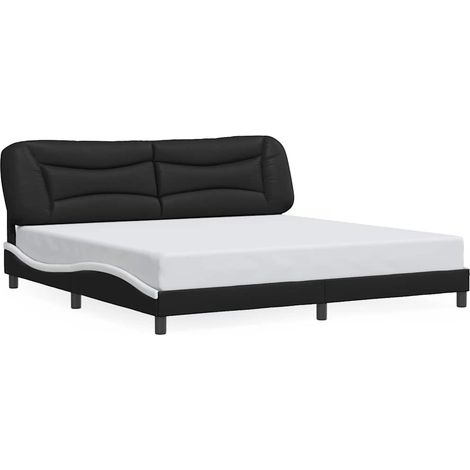 Maison Exclusive - Giroletto senza Materasso Hvar Bianco e Nero 200x200 cm (1/5)