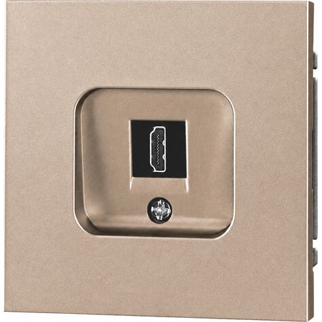 Prise HDMI murale série Z doré PC ignifuge 13 × 9 × 10 cm – Livraison gratuite