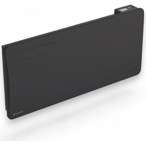 Radiateur électrique connecté 2000W à inertie sèche céramique horizontal Noir Alice