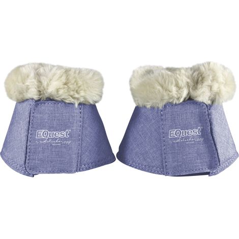 EQuest Hufglocke Melange speziell für Shettys, 2er Set - Light Blue (1/3)