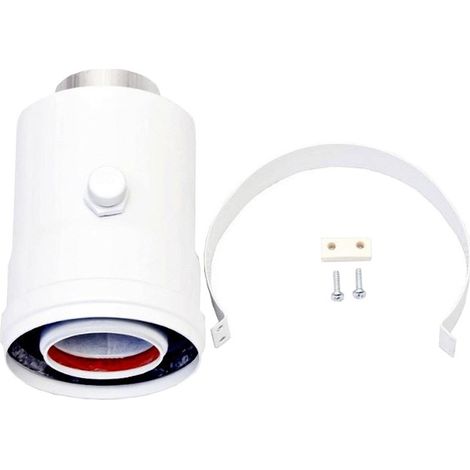 Kit d'évacuation des fumées Dèpart Ariston Vertical 60/100 avec raccord 3318008