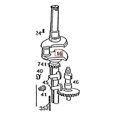 Original BRIGGS & STRATTON Rasenmähermotor Antriebswelle 492453