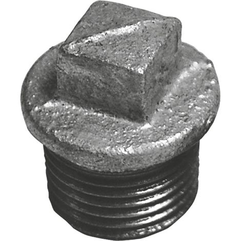 Bouchon Idmar 3/4" avec rebord, galvanisé (DN20) T9